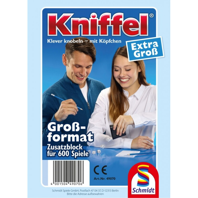 Schmidt Spiele Kniffelblock groß 100 Blatt