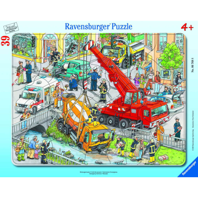 Ravensburger 67688  Rahmenpuzzle Rettungseinsatz 39 Teile