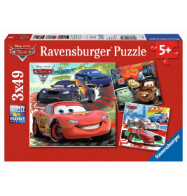 Ravensburger 92819  Puzzle Disney Cars Weltweiter Rennspaß 3 x 49 Teile