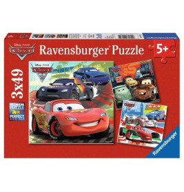 Ravensburger 92819  Puzzle Disney Cars Weltweiter Rennspaß 3 x 49 Teile
