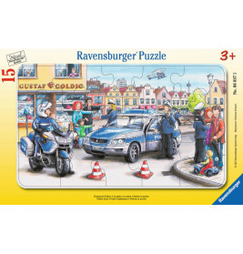 Ravensburger 60375  Rahmenpuzzle Einsatz der Polizei 15 Teile