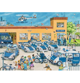 Ravensburger 108671   Puzzle Polizeirevier 100 Teile