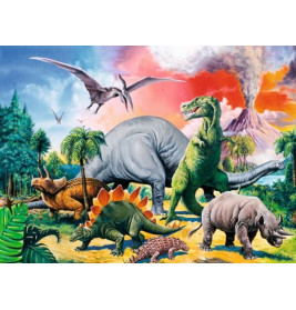 Ravensburger 109579  Puzzle Unter Dinosauriern 100 Teile