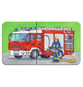 Ravensburger 073320 Puzzle Einsatzfahrzeuge 2, 4, 6, 8 Teile
