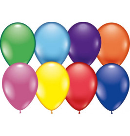 Ballons rund 8 Stück, Umfang 75-80 cm