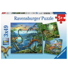 Ravensburger 93175  Puzzle Faszination Dinosaurier 3 x 49 Teile