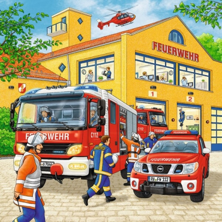 Ravensburger 94011  Puzzle Feuerwehreinsatz 3 x 49 Teile