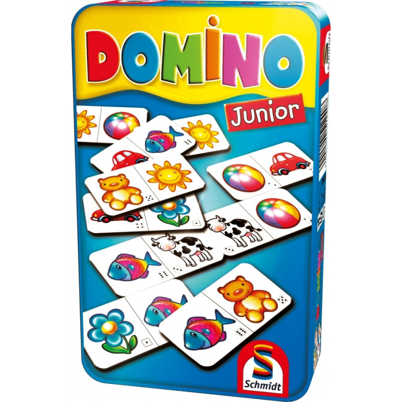 Schmidt Spiele Domino Junior Mitbringspiel in der Metalldose