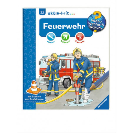 Ravensburger 32691 Wieso? Weshalb? Warum? aktiv-Heft Feuerwehr