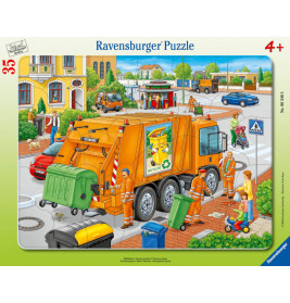 Ravensburger 63468  Rahmenpuzzle Müllabfuhr 35 Teile