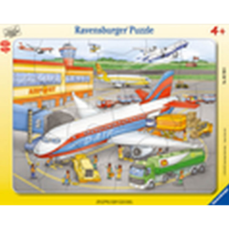 Ravensburger 67008  Rahmenpuzzle Kleiner Flugplatz 40 Teile