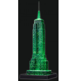 Ravensburger 125661 Puzzle 3D Empire State Building Night Edition 216 Teile