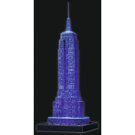 Ravensburger 125661 Puzzle 3D Empire State Building Night Edition 216 Teile