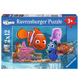 Ravensburger 75560  Puzzle Disney Nemo der kleine Ausreißer 2 x 12 Teile