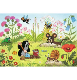 Ravensburger 088614 Puzzle Der Maulwurf im Garten 2x24 Teile