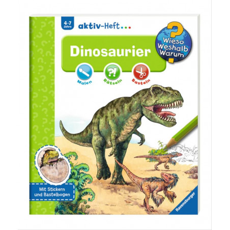 Ravensburger 32696 Wieso? Weshalb? Warum? aktiv-Heft Dinosaurier