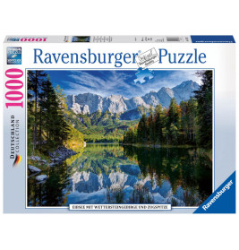 Ravensburger 193677  Puzzle Eibsee mit Wettersteingebirge & Zugspitze 1000 T.