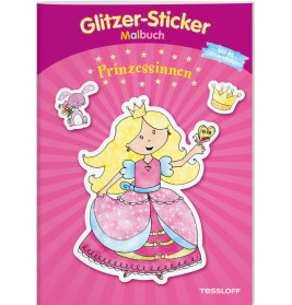 Glitzer-Sticker Malbuch. Prinzessinnen
