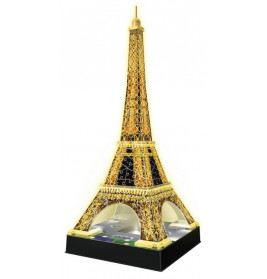 Ravensburger 125791 Puzzle 3D Eiffelturm Night Edition 216 Teile