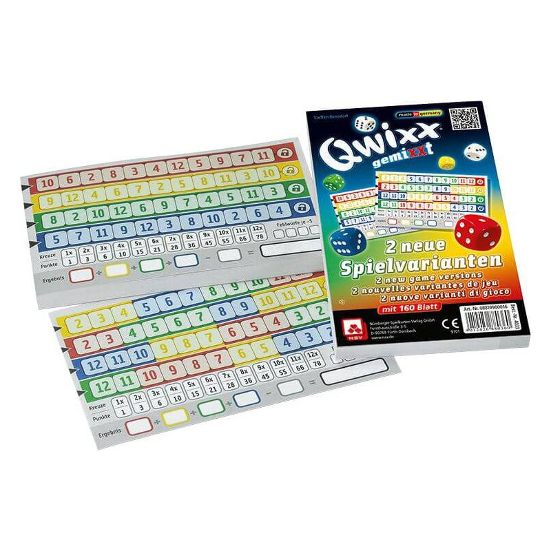 NSV Qwixx gemiXXt - Zusatzblöcke 2er Pack