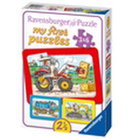 Ravensburger 65738  My first Puzzle Bagger, Traktor und Kipplader 3 x 6 Teile