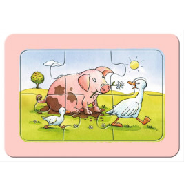 Ravensburger 65714  My first Puzzle Gute Tierfreunde 3 x 6 Teile