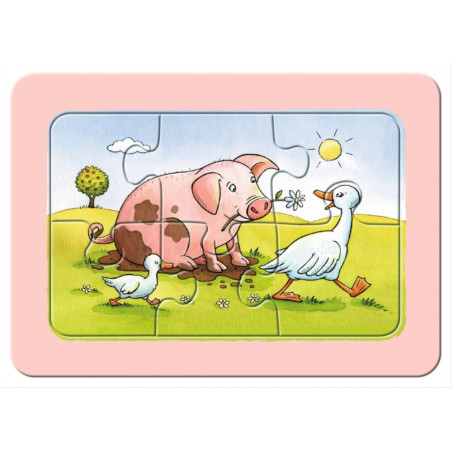 Ravensburger 65714  My first Puzzle Gute Tierfreunde 3 x 6 Teile