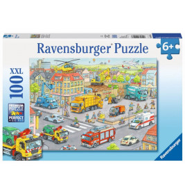 Ravensburger 105588  Puzzle Fahrzeuge in der Stadt 100 Teile