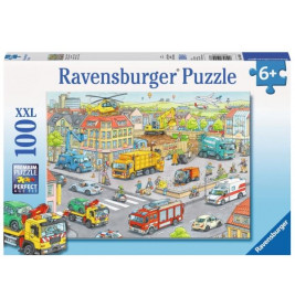Ravensburger 105588  Puzzle Fahrzeuge in der Stadt 100 Teile