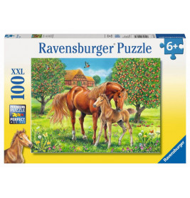 Ravensburger 105779  Puzzle Pferdeglück auf der Wiese 100 Teile
