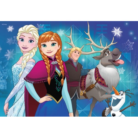 Ravensburger 90747 Puzzle Disney Frozen - Die Eiskönigin Nordlichter, 2 x 24 Teile