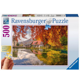 Ravensburger 136728  Puzzle Gold Edition Mühle am Blautopf 500 Teile