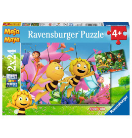 Ravensburger 90938  Puzzle Die kleine Biene Maja 2 x 24 Teile