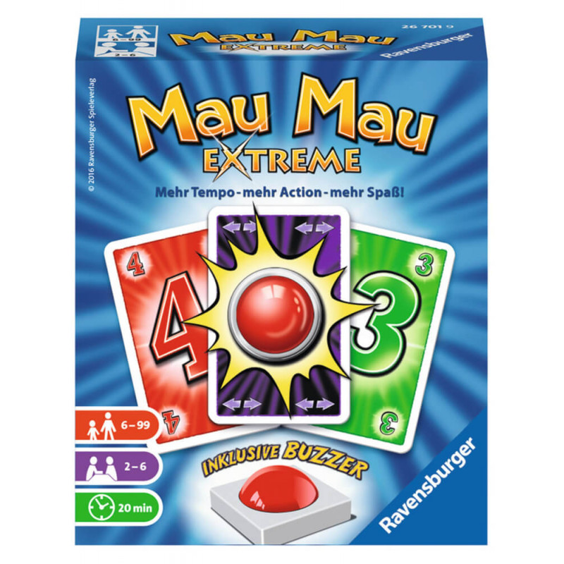 Ravensburger 267019  Mau Mau Extreme