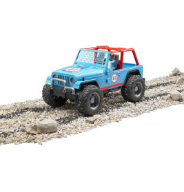 Bruder 02541 Jeep Cross Country racer blau mit Rennfahrer