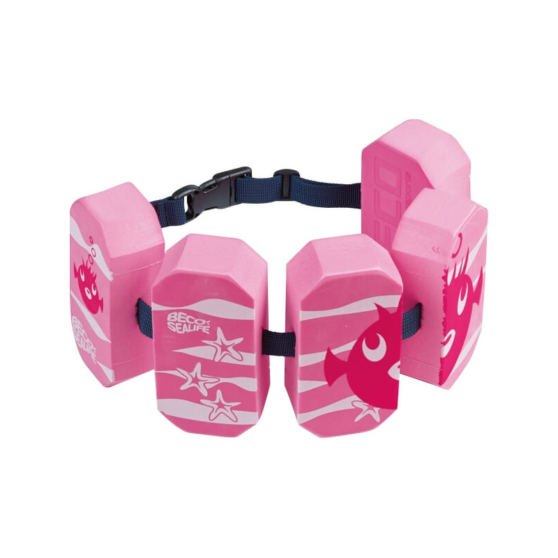 BECO Schwimmgürtel 5Pads Sealife pink, 2 - 6 Jahre