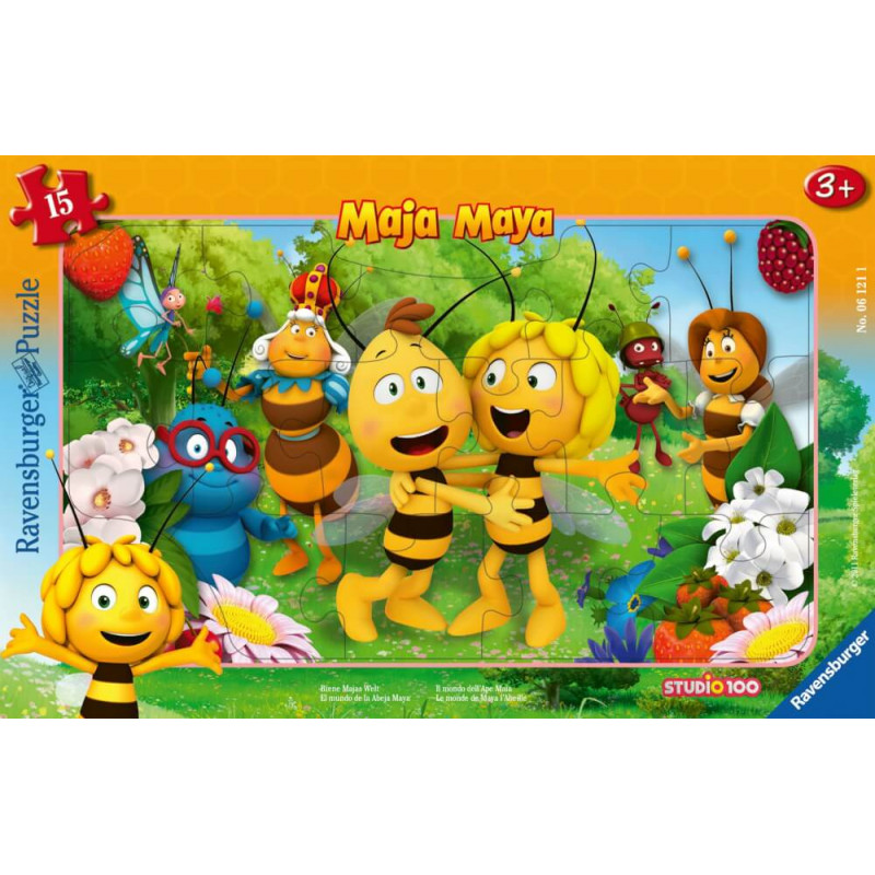 Ravensburger 61211  Rahmenpuzzle Biene Majas Welt 15 Teile