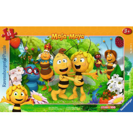 Ravensburger 61211  Rahmenpuzzle Biene Majas Welt 15 Teile