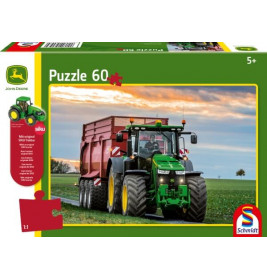 Schmidt Spiele Puzzle John Deere, 8370R Traktor, 60 Teile