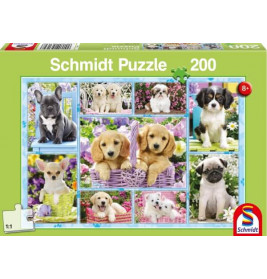 Schmidt Spiele Puzzle Welpen, 200 Teile
