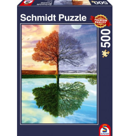 Schmidt Spiele Puzzle Jahreszeiten-Baum, 500 Teile