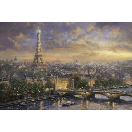 Schmidt Spiele Puzzle Thomas Kinkade Paris Stadt der Liebe 1000 Teile