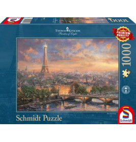 Schmidt Spiele Puzzle Thomas Kinkade Paris Stadt der Liebe 1000 Teile