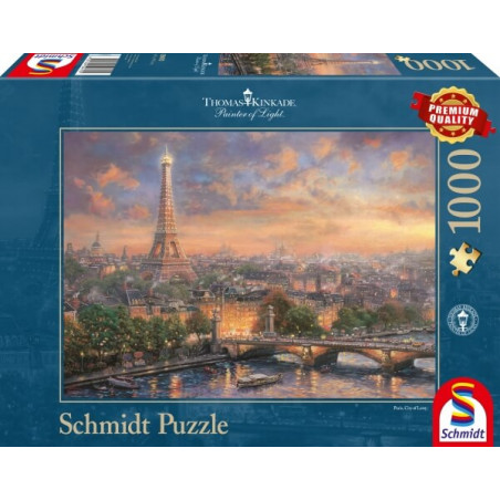 Schmidt Spiele Puzzle Thomas Kinkade Paris Stadt der Liebe 1000 Teile