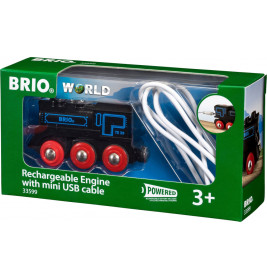 BRIO 33599000 Schwarze Akku-Lok mit Mini-USB