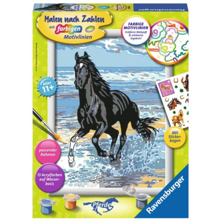 Ravensburger 285655 Malen nach Zahlen: Pferd am Strand