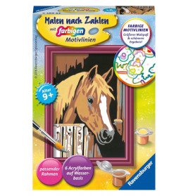 Ravensburger 296859 Malen nach Zahlen: Pferd im Stall