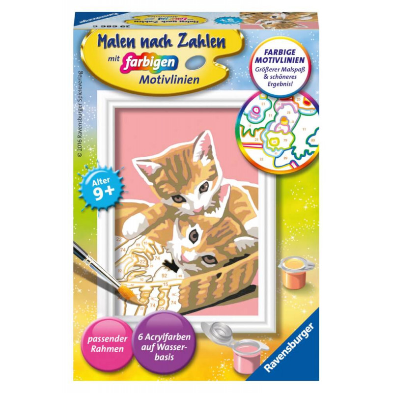 Ravensburger 296866 Malen nach Zahlen: Katzenbabys Ravensburger 296866 Malen nach Zahlen: Katzenbabys