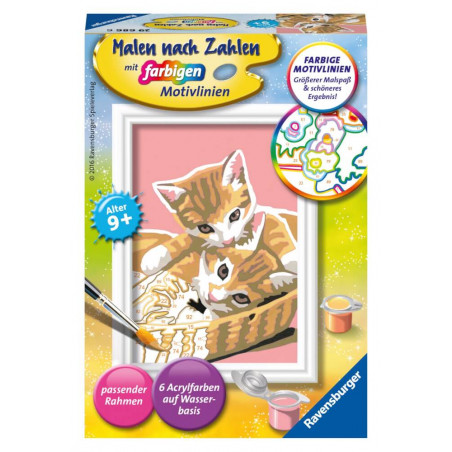 Ravensburger 296866 Malen nach Zahlen: Katzenbabys Ravensburger 296866 Malen nach Zahlen: Katzenbabys