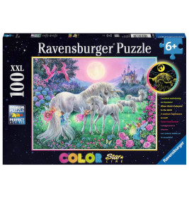 Ravensburger 136704  Puzzle Einhörner im Mondschein 100 Teile